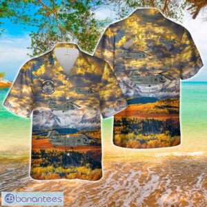 B Company 2nd BN 3rd AVN CH-47F Hawaiian Shirt Product Photo 1