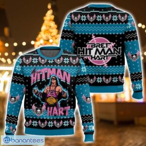The Hitman Bret Hart AOP Ugly Christmas Sweater Gift For Family Chrismas Gift Product Photo 1