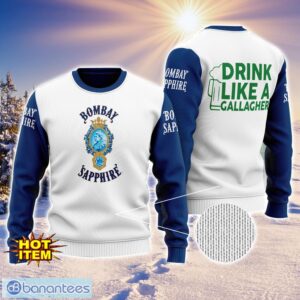 Bombay SapphireDrink Like A Gallagher Patrick Day 3D Print Sweater Christmas Gift Holiday Sweater Product Photo 1