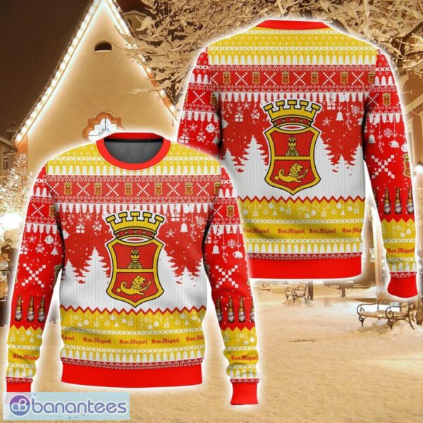 San Miguel United Kingdom Beer Ugly Christmas Sweater For Men And Women Christmas Holiday Gift Family Gift Product Photo 1