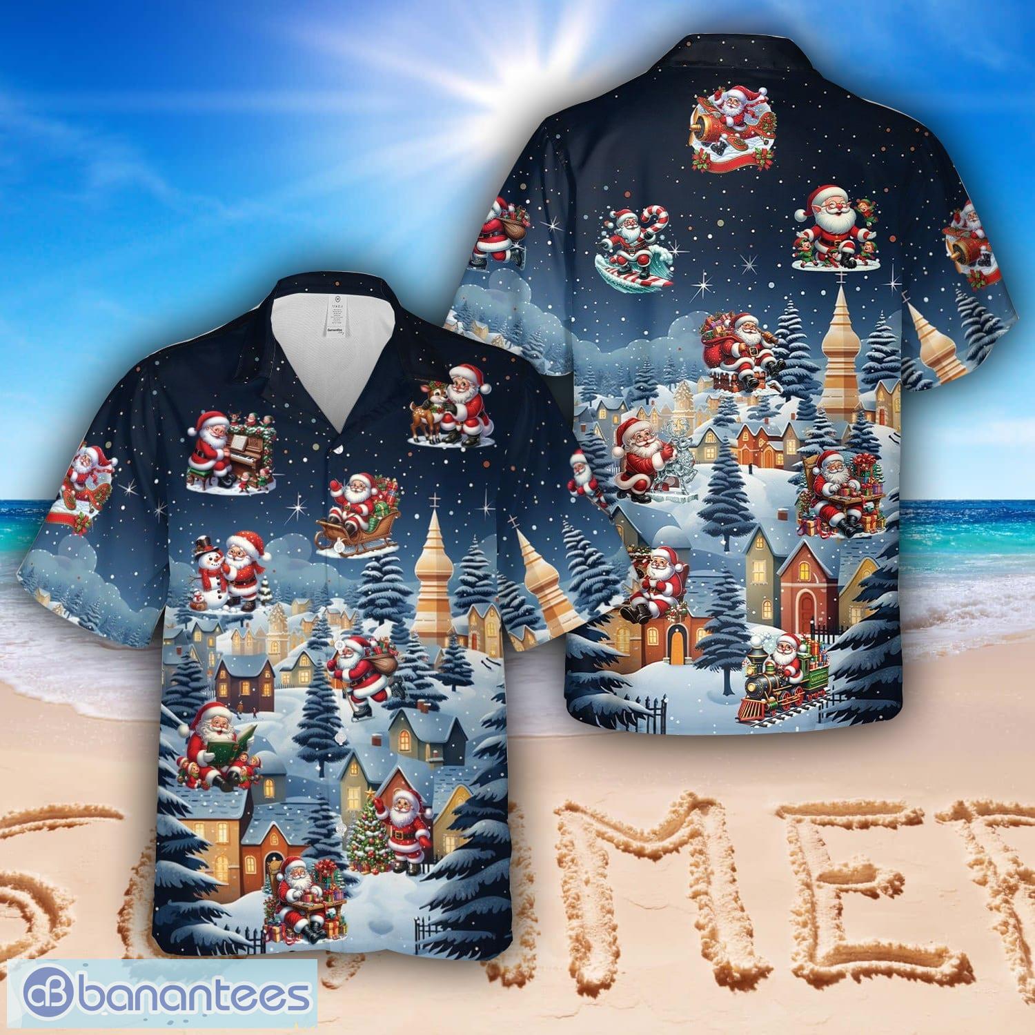 Santa Claus Christmas Hawaiian Shirt Aloha Beach Shirt Santa Claus Christmas Hawaiian Shirt Aloha Beach Shirt Product Photo 1
