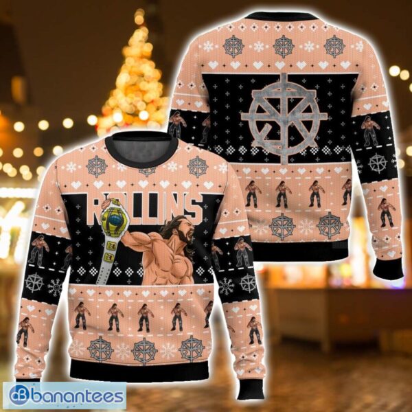 Seth Rollins AOP Ugly Christmas Sweater Gift For Family Chrismas Gift Product Photo 1