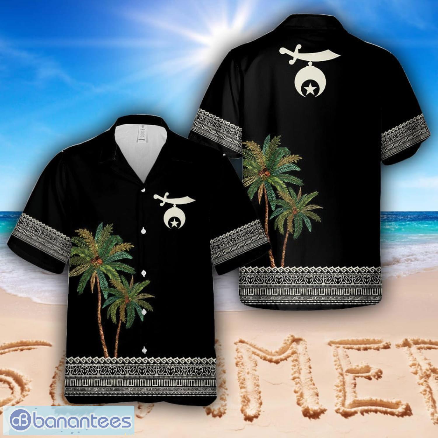 shriner silhouette hawaiian shirt beach summer shirt image Shriner Silhouette Hawaiian Shirt Beach Summer Shirt Product Photo 1