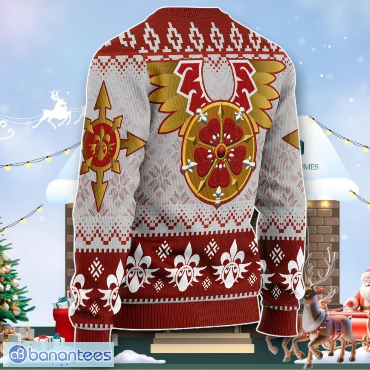sisters of battle iconic ugly christmas sweater style gift 1 image Sisters Of Battle Iconic Ugly Christmas Sweater Style Gift Product Photo 2