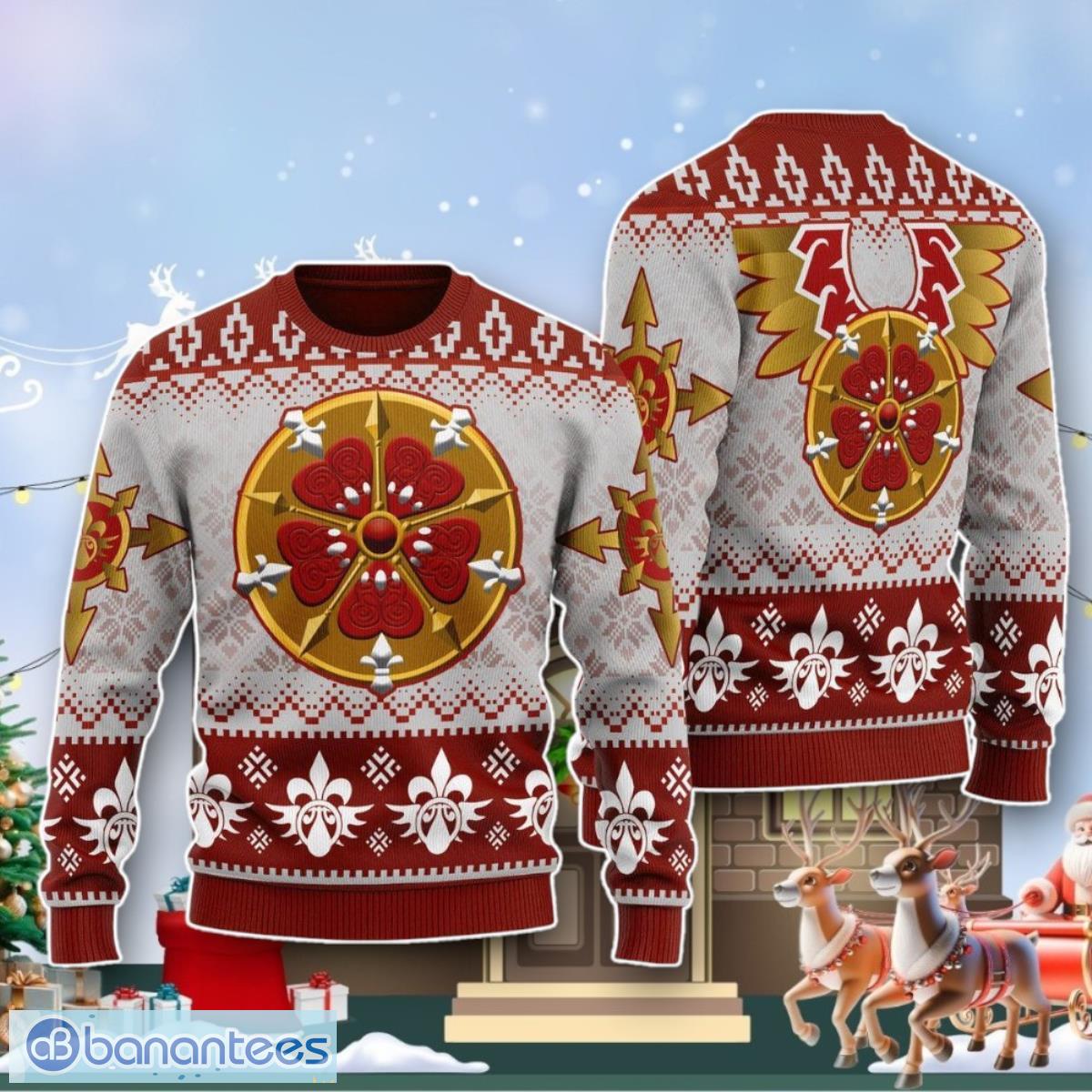 sisters of battle iconic ugly christmas sweater style gift image Sisters Of Battle Iconic Ugly Christmas Sweater Style Gift Product Photo 1