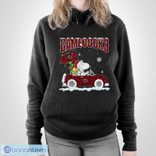 South Carolina Gamecocks Snoopy And Woodstock Driving Car Shirt Sweatshirt Hoodie - Unisex Pullover Hoodie