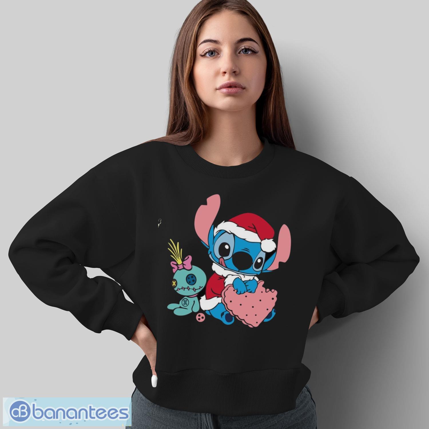 stitch christmas shirt disney stitch xmas tree and santa hat shirt 1 image Stitch Christmas Shirt, Disney Stitch Xmas Tree and Santa Hat Shirt - Sweatshirt