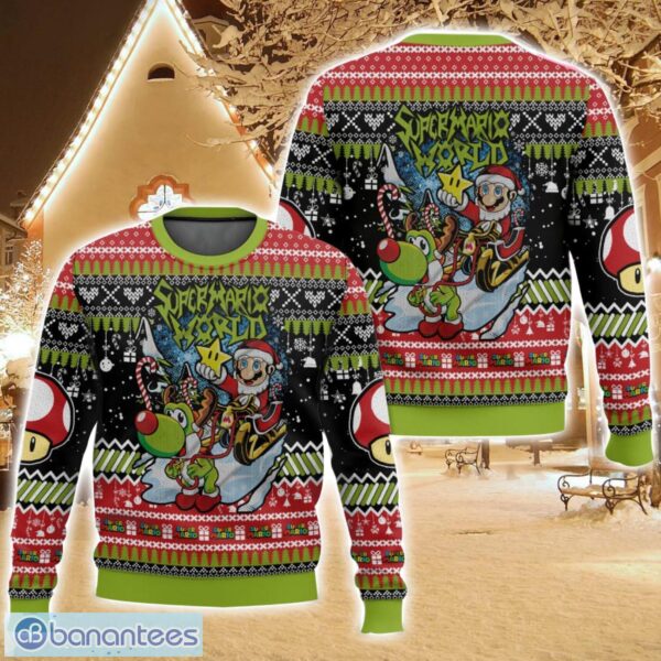 Super Mario World Christmas Ugly Christmas Sweater For Men And Women Christmas Holiday Gift Family Gift Product Photo 1