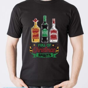 Tequila Vodka Whiskey T-Shirt, Funny Christmas Shirt, Christmas Shirts - Men T-Shirt