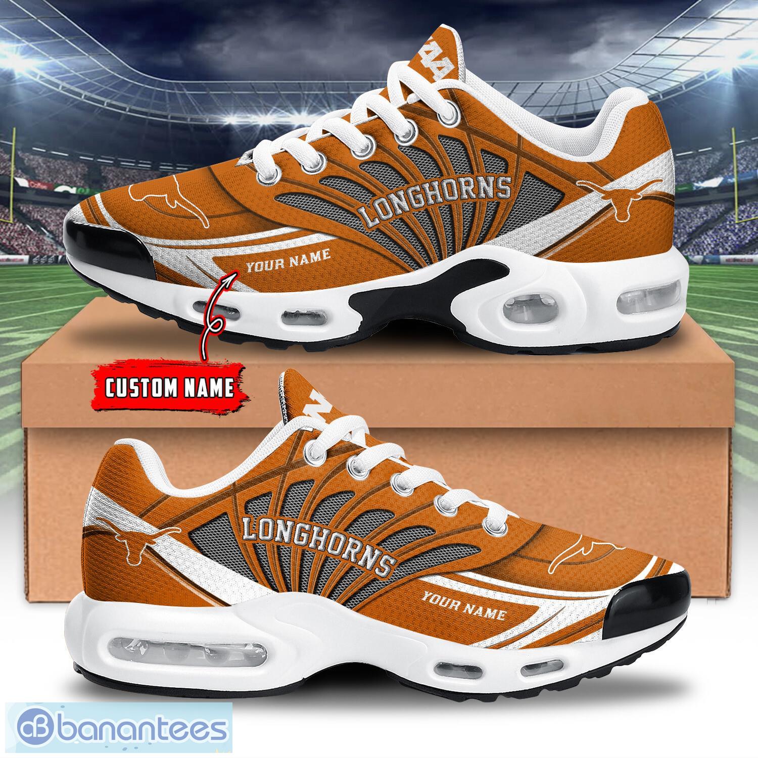 texas longhorns air cushion sports shoes tn sneakers custom name limited image Texas Longhorns Air Cushion Sports Shoes TN Sneakers Custom Name Limited Product Photo 1