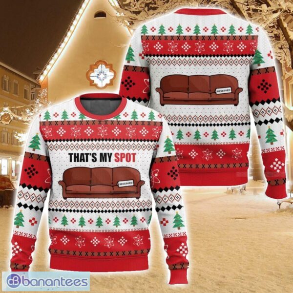 That’s My Spot Sheldon Cooper The Big Bang Theory Ugly Christmas Sweater For Men And Women Christmas Holiday Gift Family Gift Product Photo 1