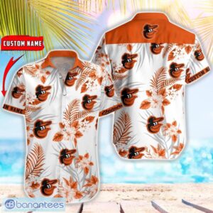 MLB Baltimore Orioles Hawaiian Shirt Flower Baseball Aloha Shirt Product Photo 1