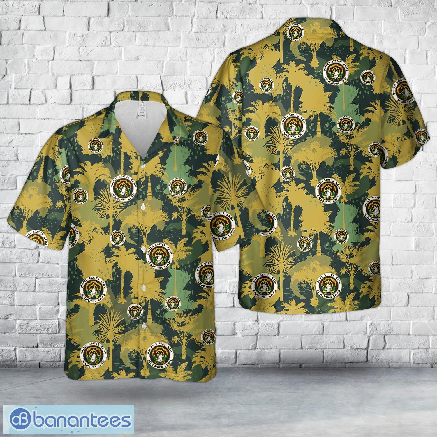 us army acquisition corps hawaiian shirt beach summer shirt image US Army Acquisition Corps Hawaiian Shirt Beach Summer Shirt Product Photo 1