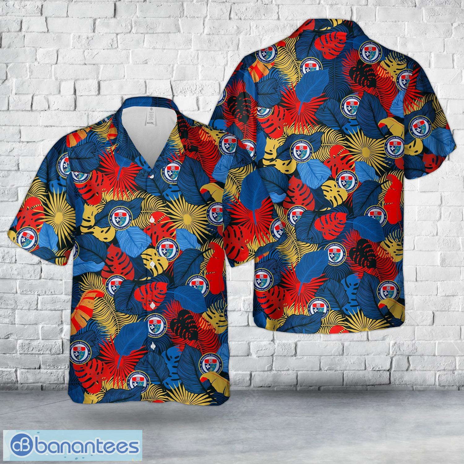 us coast guard acquisition directorate cg 9 hawaiian shirt beach summer shirt image US Coast Guard Acquisition Directorate (CG-9) Hawaiian Shirt Beach Summer Shirt Product Photo 1