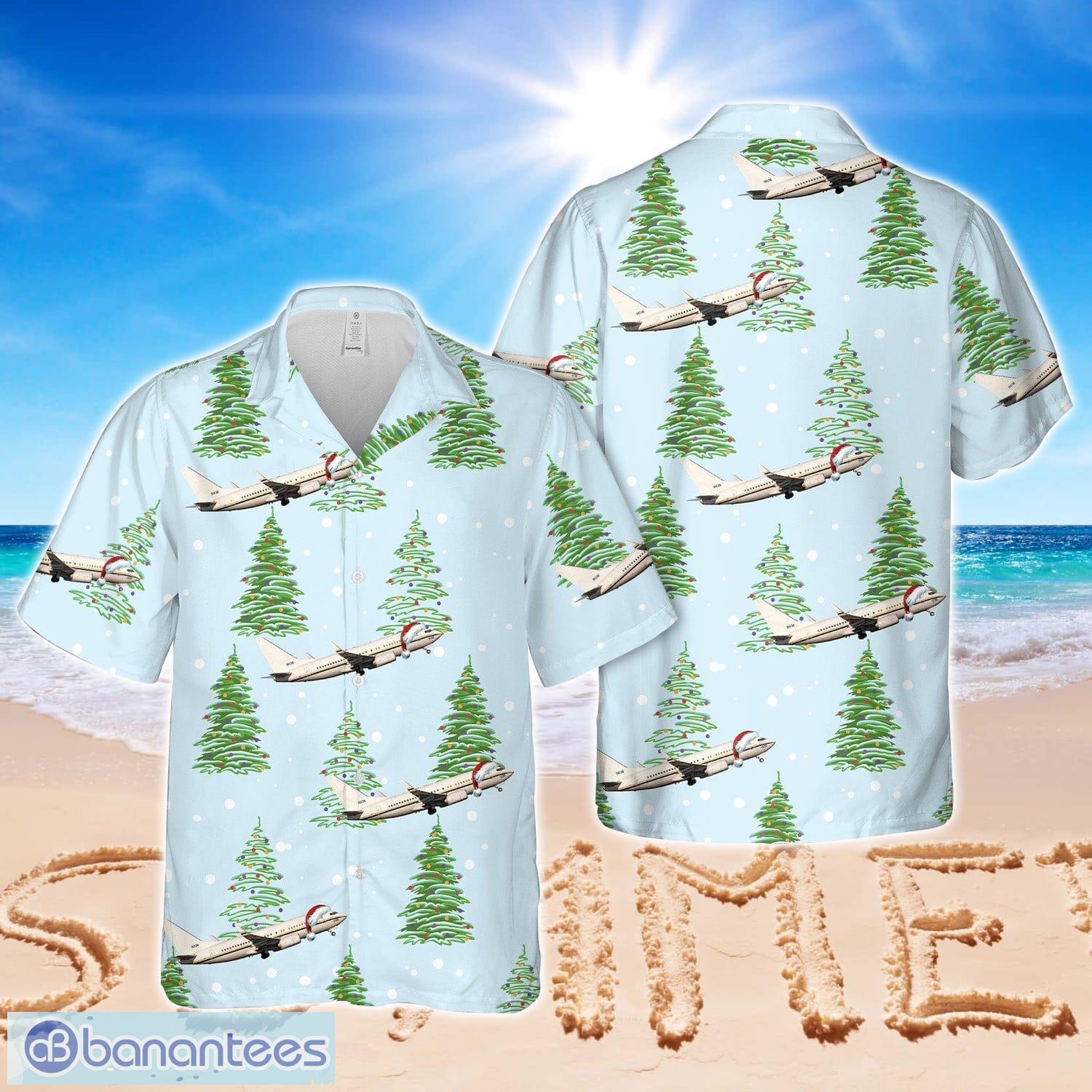 us navy c 40 clipper christmas hawaiian shirt beach summer shirt image US Navy C-40 Clipper Christmas Hawaiian Shirt Beach Summer Shirt Product Photo 1