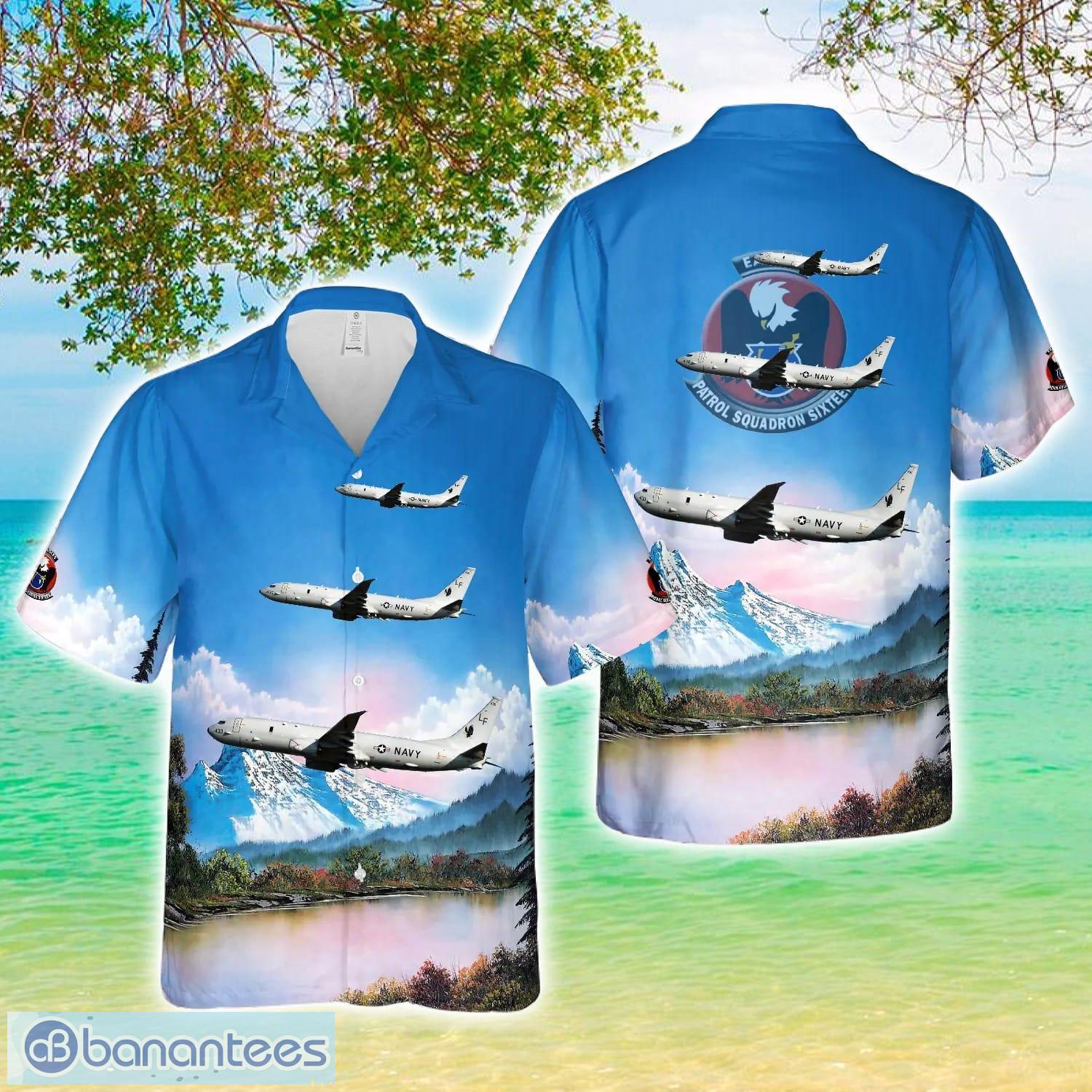 us navy p 8a poseidon patrol squadron vp 16 hawaiian shirt image US Navy P-8A Poseidon Patrol Squadron (VP) 16 Hawaiian Shirt Product Photo 1