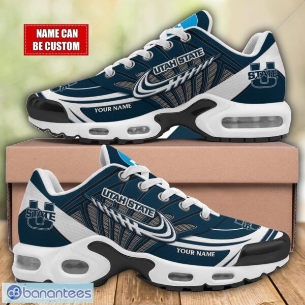 Utah State Aggies TN Shoes Air Cushion Sports Shoes Custom Name Gift Ideas Product Photo 1
