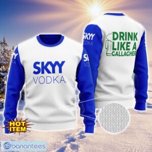 SKYY Vodka Drink Like A Gallagher Patrick Day 3D Print Sweater Christmas Gift Holiday Sweater Product Photo 1