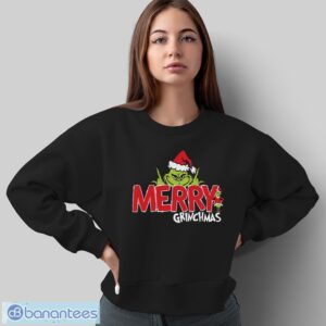 Grinch Middle Finger Shirt, Merry Christmas Tee, Grinch Xmas Shirt - Sweatshirt