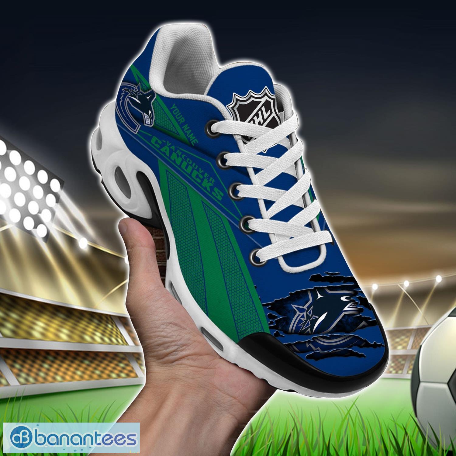 vancouver canucks air cushion sports shoes custom name gift tn shoes sneakers for fans men women team shoes image Vancouver Canucks Air Cushion Sports Shoes Custom Name Gift TN Shoes Sneakers For Fans Men Women Team Shoes Product Photo 1