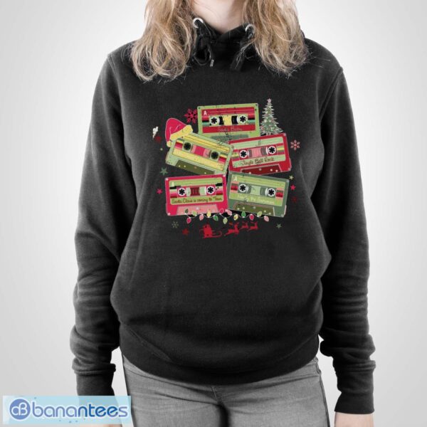 Vintage Christmas Cassette Tapes Shirt, Christmas Music Shirt - Unisex Pullover Hoodie
