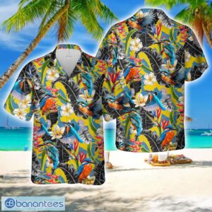 Kingfisher Bird Hawaiian Shirt Beach Shirt Product Photo 1