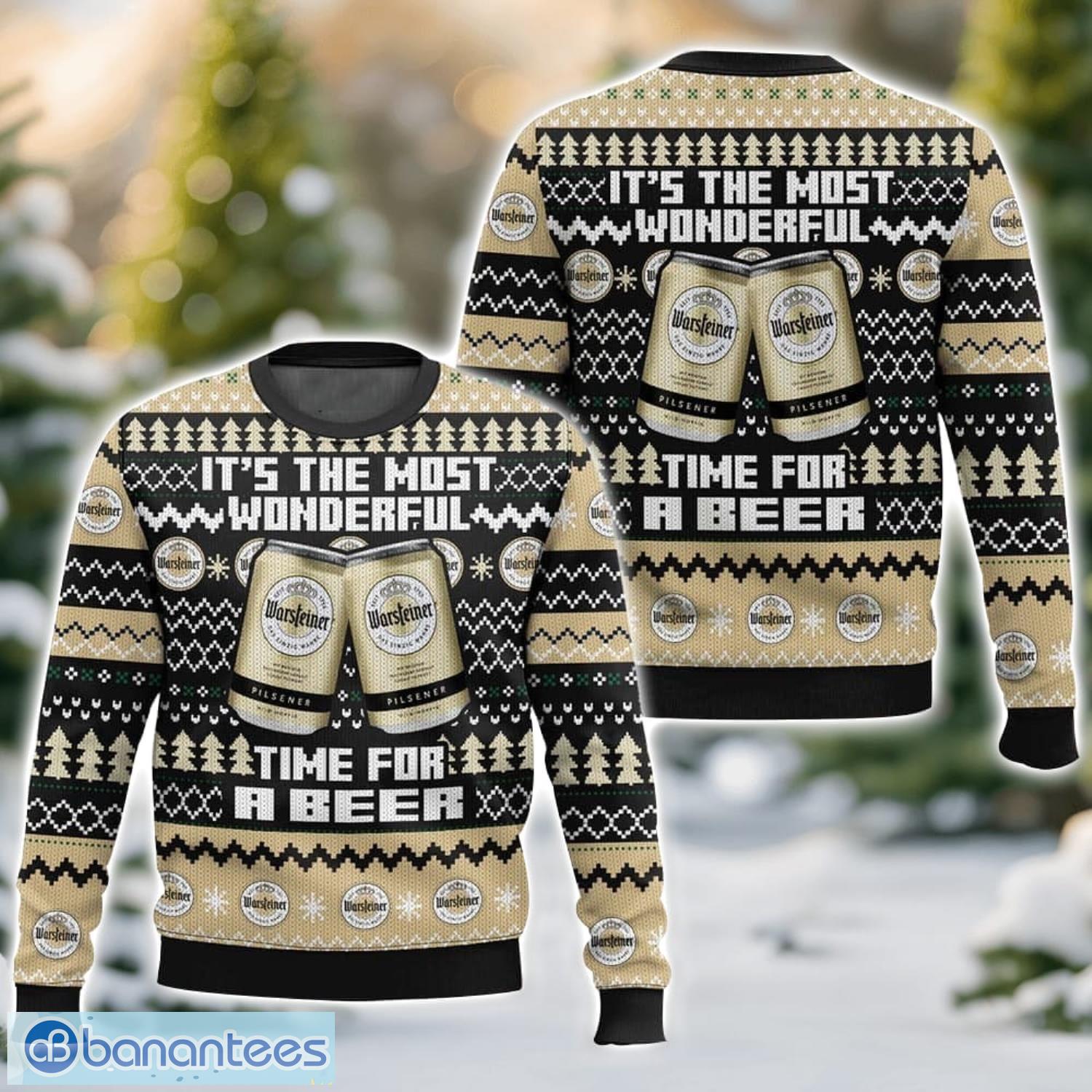 warsteiner its the most wonderful time for a beer aop ugly christmas sweater gift for family chrismas gift image Warsteiner It’s the Most Wonderful time for a Beer AOP Ugly Christmas Sweater Gift For Family Chrismas Gift Product Photo 1