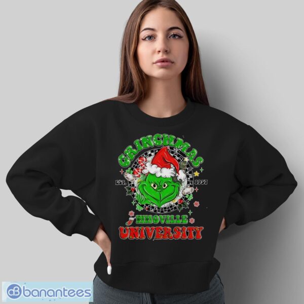Whoville University T-Shirt, Grinch Christmas Shirt - Sweatshirt