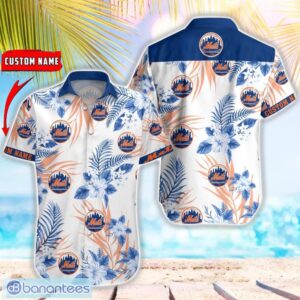 MLB New York Mets Hawaiian Shirt Flower Baseball Aloha Shirt Product Photo 1