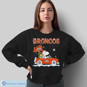Denver Broncos Snoopy And Woodstock Driving Car Shirt Sweatshirt Hoodie - Sweatshirt