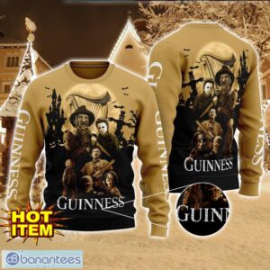 Guinness Beer Horror Halloween Night All Over Print Sweater Halloween Sweater Gift Ideas Product Photo 1
