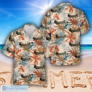RAF Royal Air Force Boeing Chinook ZH904 HADES Hawaiian Shirt Product Photo 1