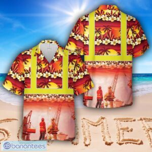 Crane Operator Tropical Hawaiian Shirt Product Photo 1