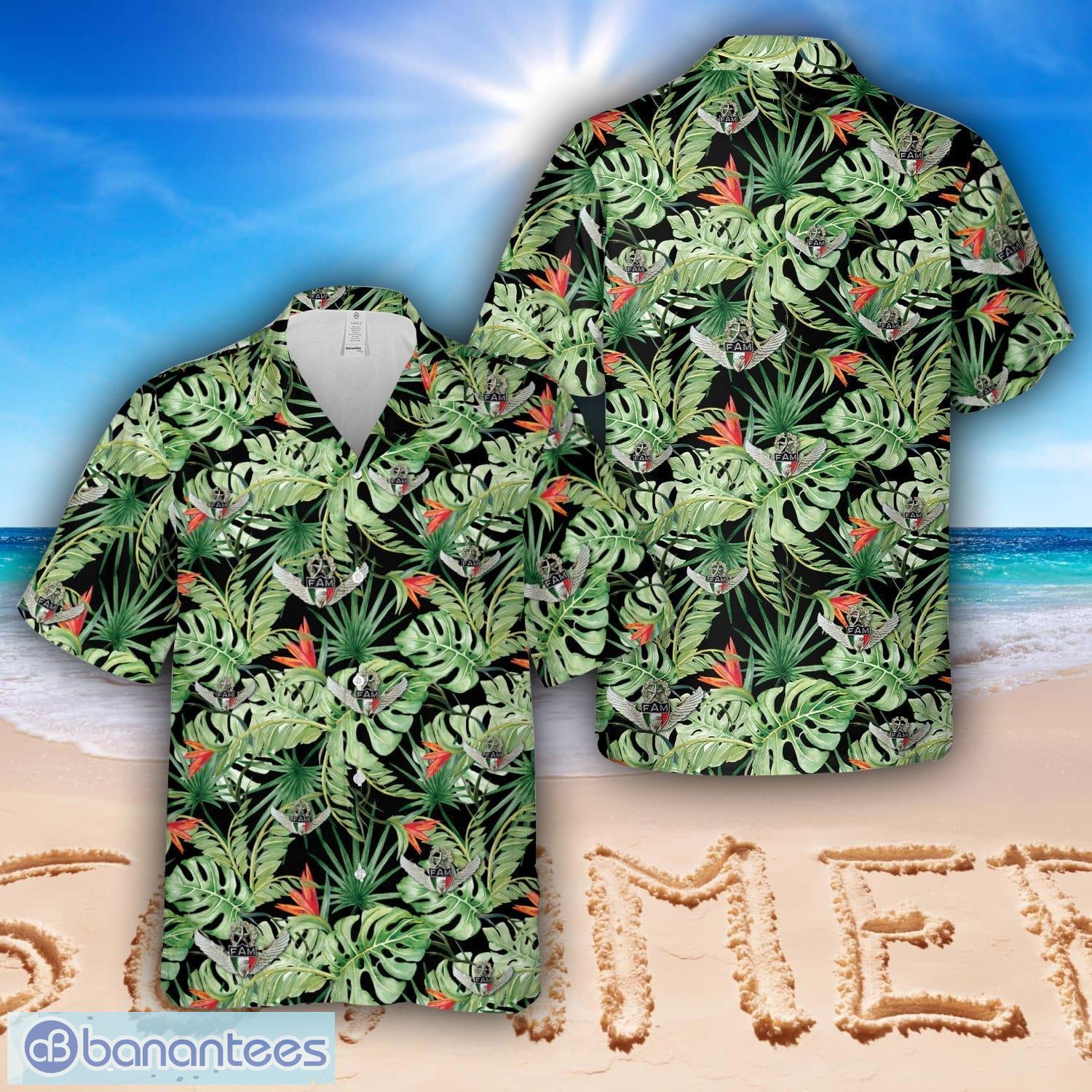 mexican army 60 jumps master parachute wings badge hawaiian shirt image Mexican Army 60 JUMPS MASTER PARACHUTE WINGS BADGE Hawaiian Shirt Product Photo 1