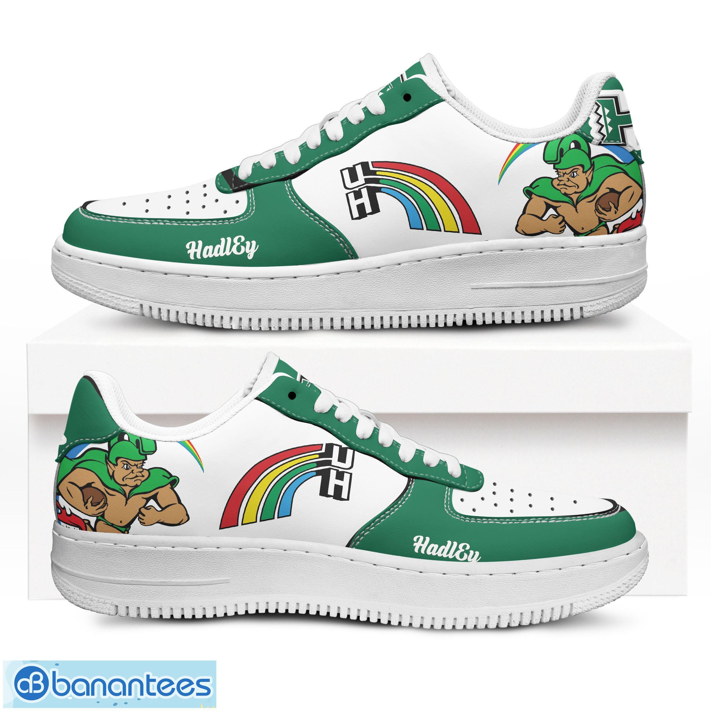 custom name hawaii rainbow warriors mascot ncaa air force 1 shoes image Custom Name Hawaii Rainbow Warriors Mascot NCAA Air Force 1 Shoes Product Photo 1