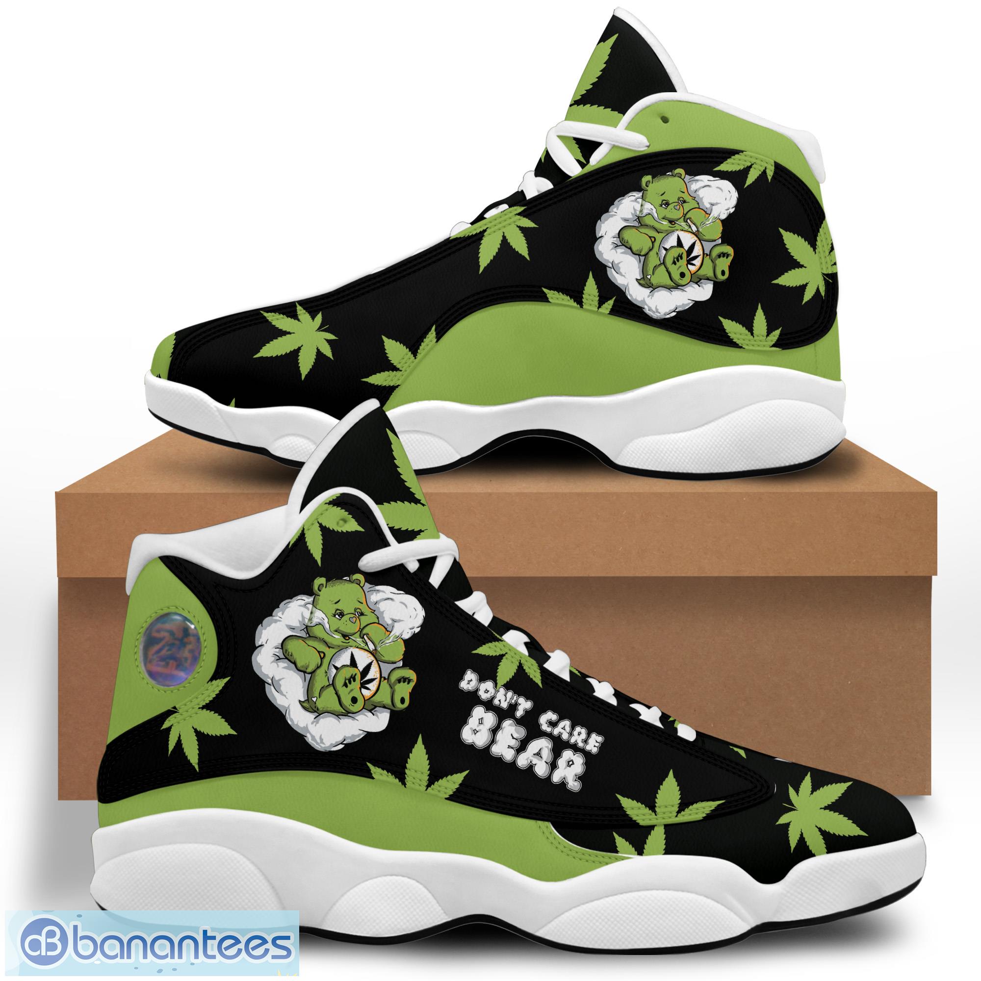 weed dont care bear air jordan 13 sneakers shoes 1 image Weed Dont Care Bear Air Jordan 13 Sneakers Shoes Product Photo 1
