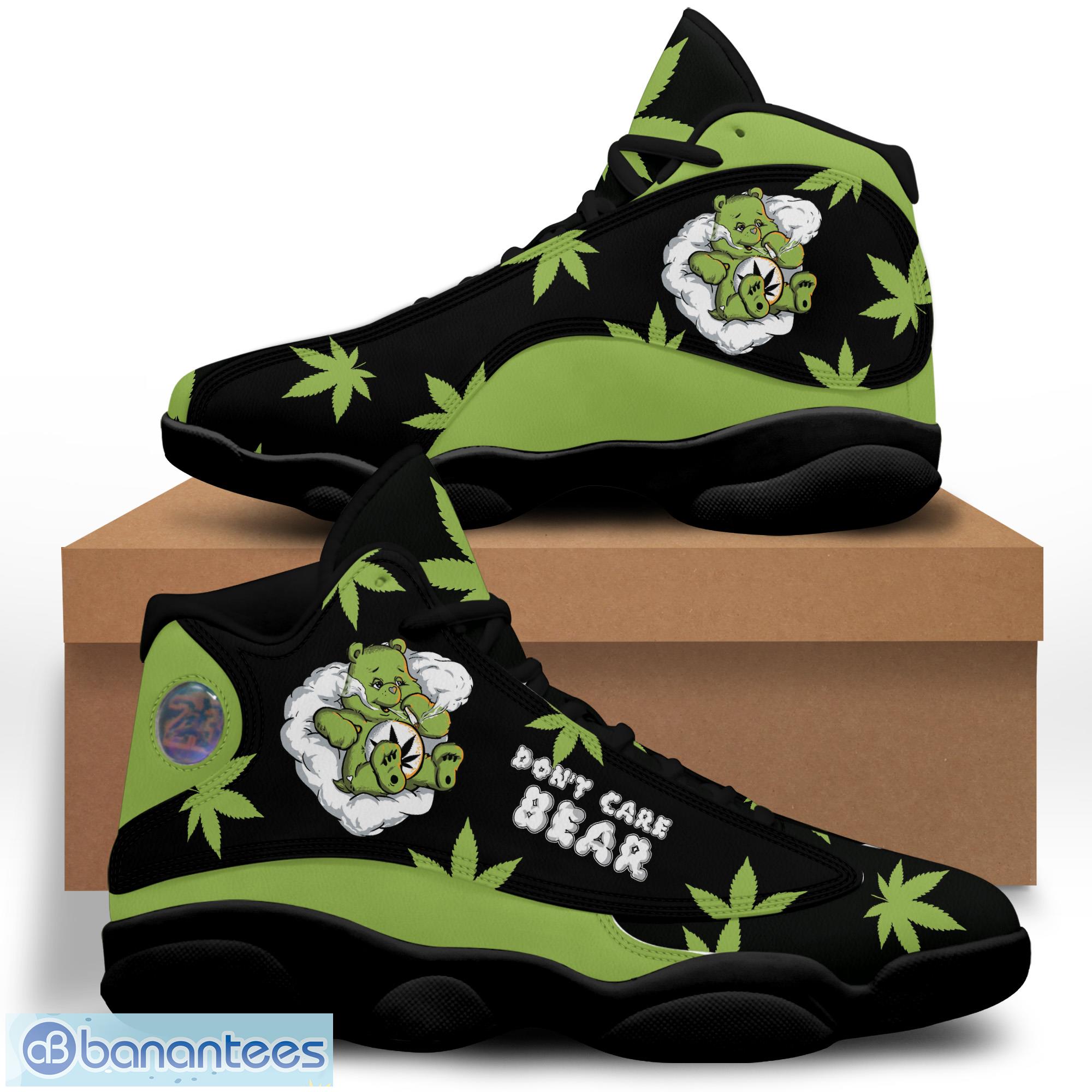 weed dont care bear air jordan 13 sneakers shoes image Weed Dont Care Bear Air Jordan 13 Sneakers Shoes Product Photo 2