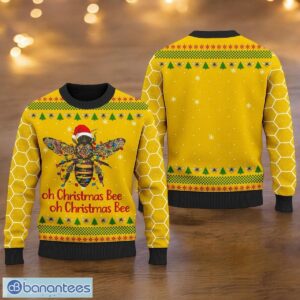 Oh Christmas Bee Ugly Sweater Honey Bee Christmas Ugly Christmas Sweater 3D Printed Christmas Gift For Men And Women Product Photo 1