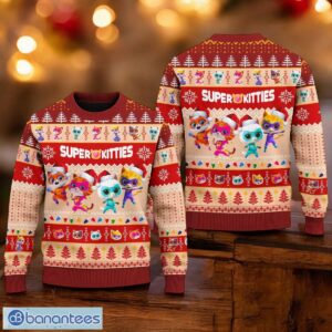 Superkitties 3D Ugly Sweater Bitsy Ginny Sparks Buddy Xmas Ugly Christmas Sweater 3D Printed Christmas Gift For Men And Women Product Photo 1