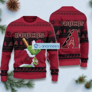 Arizona Diamondbacks Grinch Stolen Ugly Christmas Sweater MLB Fans Christmas Sweater Holiday Gift Product Photo 1