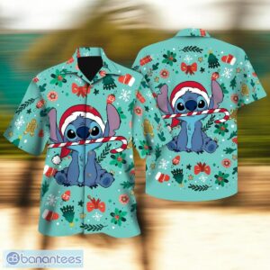 Candy Cane Stitch Santa Hat Christmas Hawaiian Shirt For Men Women Christmas Gift Product Photo 1