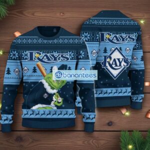Tampa Bay Rays Grinch Stolen Ugly Christmas Sweater MLB Fans Christmas Sweater Holiday Gift Product Photo 1
