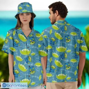 Animated Green Aliens Hawaiian Shirt For Men Women Christmas Gift Product Photo 1