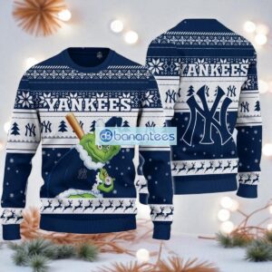 New York Yankees Grinch Stolen Ugly Christmas Sweater MLB Fans Christmas Sweater Holiday Gift Product Photo 1