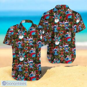 Stitch Santa Hat Christmas Hawaiian Shirt For Men Women Christmas Gift Product Photo 1