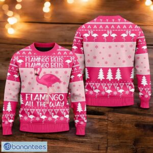 Pink Flamingo Xmas Ugly Christmas Sweater 3D Printed Christmas Gift For Men And Women Product Photo 1