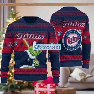 Minnesota Twins Grinch Stolen Ugly Christmas Sweater MLB Fans Christmas Sweater Holiday Gift Product Photo 1