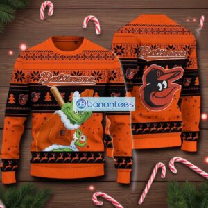 Baltimore Orioles Grinch Stolen Ugly Christmas Sweater MLB Fans Christmas Sweater Holiday Gift Product Photo 1