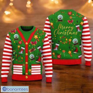 Candy Cane Christmas Ugly Sweater Sweets Xmas Ugly Christmas Sweater 3D Printed Christmas Gift For Men And Women Product Photo 1
