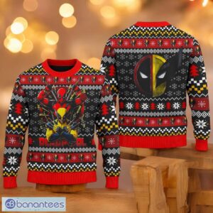 Deadpool X Wolverine Sweater Superhero Xmas Ugly Christmas Sweater 3D Printed Christmas Gift For Men And Women Product Photo 1